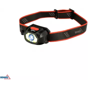 BEMKO C49-LTC02 monitoiminen ladattava LED-otsalamppu, 200lm, 6500K, 1200mAh, IP44