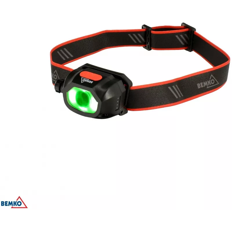 BEMKO C49-LTC02 monitoiminen ladattava LED-otsalamppu, 200lm, 6500K, 1200mAh, IP44