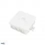 BEMKO E04-PI12-IP55 pinta-asennettava jakorasia 85x85x36,5mm IP55 12 läpivientiä vaaleanharmaa