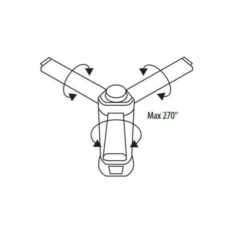 BEMKO C49-LTW09 monitoimi-LED-taskulamppu, 6000 mAh, IP42