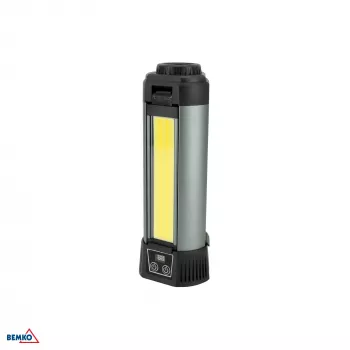 BEMKO monikäyttöinen LED-taskulamppu 6000mAh IP42, 1000 lumenia, USB-C ladattava