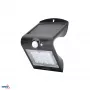 BEMKO TRINGO aurinko-LED-valonheitin 1,5W 220lm 4000K IP65 musta PIR-tunnistimella C83-SOT-001BL-PIR
