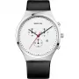 Bering miesten Classic kvartsikello 40 mm ruostumaton teräs sininen kellotaulu hopeinen mesh-ranneke 14740-404