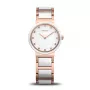 Bering naisten Classic kvartsikello 10725-766 hopea ruostumaton teräs mesh 25 mm