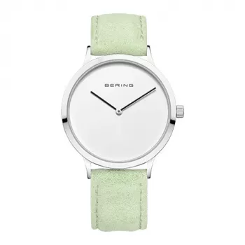 BERING naisten kello 14937-304 (39mm) – sininen Sunray-kellotaulu, hopeinen Milanese-verkkoranneke
