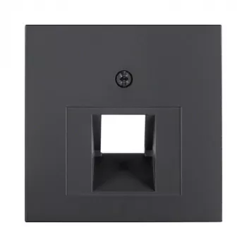 Berker 1407 16 06 keskiölevy UAE (RJ45) pistorasialle, 2-osainen, antrasiitti (55x55mm)