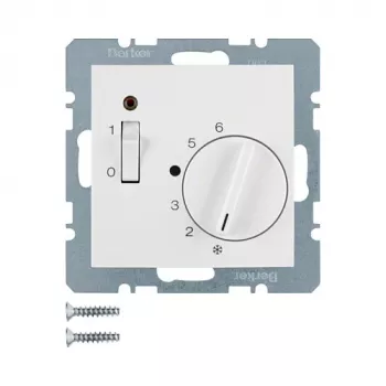 Berker 20301909 huonetermostaatti avautuvalla koskettimella, keskiosa (230 V AC, 10 A)