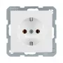 Berker 41436089 Schuko-pistorasia Polar White Velvet