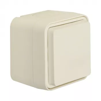 Berker 47403512 kosteantilan SCHUKO-pistorasia kääntökannella, pinta-asennus, polarvalkoinen, sarja W.1