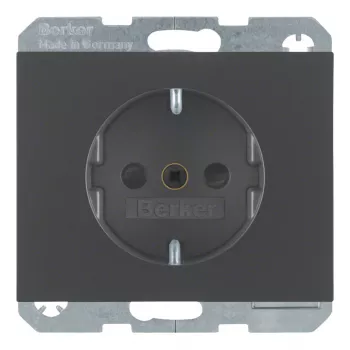 Berker K.1 SCHUKO-pistorasia 16A 250V antrasiitti mattapinta
