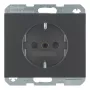 Berker K.1 SCHUKO-pistorasia 16A 250V antrasiitti mattapinta