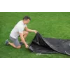 Bestway Flowclear allassuoja Steel Pro MAX Frame Pool 427 cm (14 ft) - sininen polyeteeni, köysikiinnikkeet