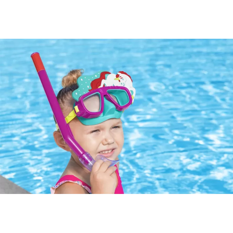 Bestway Hydro-Swim sukellusmaski ja snorkkelisetti - pinkki