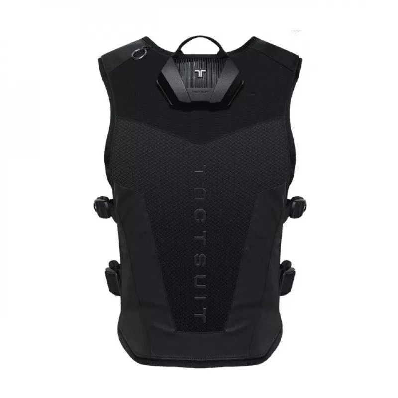 bHaptics TactSuit Air Onyx haptinen liivi 40 värinämoottorilla, Bluetooth, USB-C, hengittävä mesh, musta