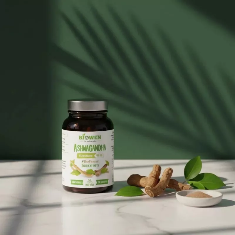 BIOWEN Ashwagandha – ravintolisä ihmisille – 120 kapselia
