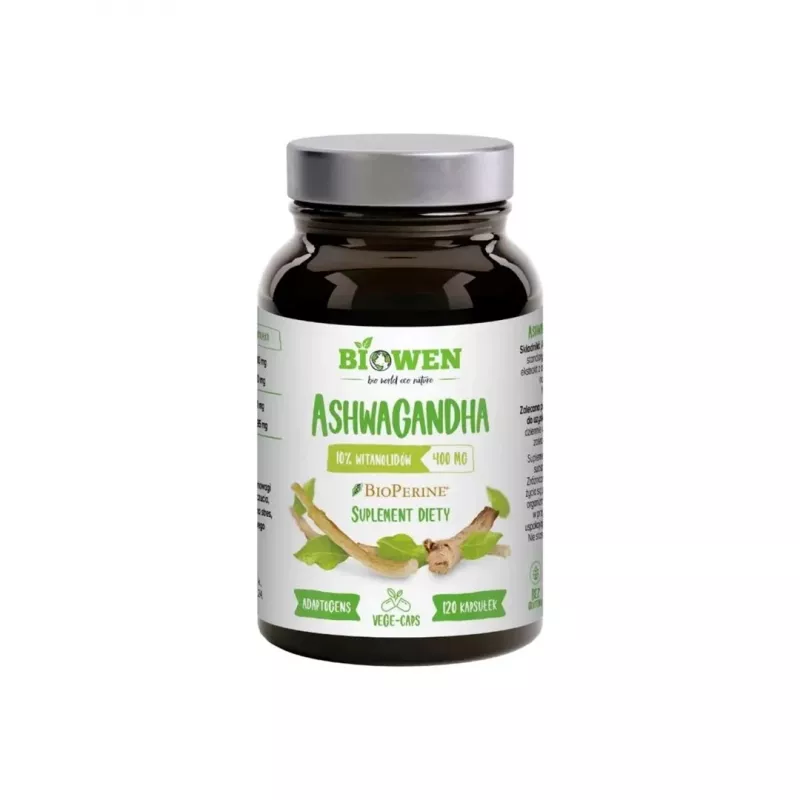 BIOWEN Ashwagandha – ravintolisä ihmisille – 120 kapselia
