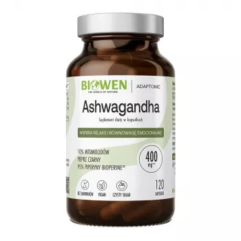 BIOWEN Ashwagandha – ravintolisä ihmisille – 120 kapselia