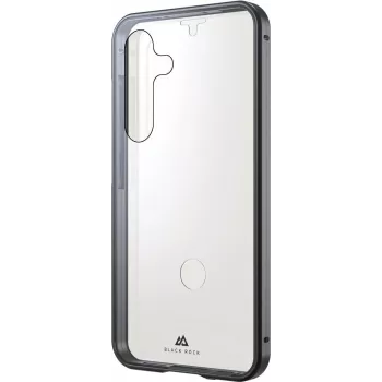 Black Rock 360° lasinen suojakotelo rannekkeella Samsung Galaxy S9+ (6,2 tuumaa) – musta 00226137