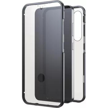 Black Rock 360° lasinen suojakotelo rannekkeella Samsung Galaxy S9+ (6,2 tuumaa) – musta 00226137