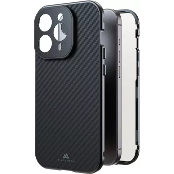 Black Rock Cover 360° lasi Apple iPhone 16 Pro, aito hiilikuitu (00228093)