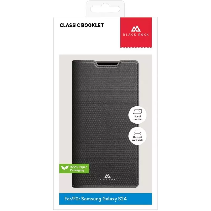 Black Rock The Classic Folio -kotelo Samsung Galaxy S10e -puhelimeen, musta 00226135