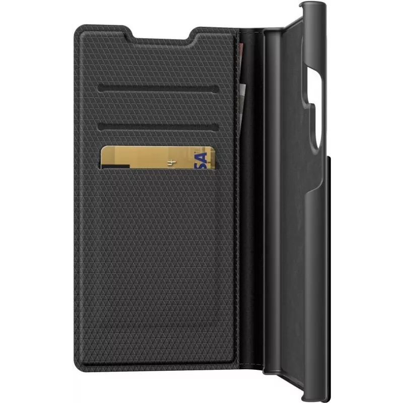 Black Rock The Classic Folio -kotelo Samsung Galaxy S23 Ultra, musta 00226129