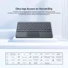 Blackview K1 Bluetooth-näppäimistö langaton ultralaiha 10 inch – 280mAh akku, Bluetooth 3.0, yhteensopiva Windows / Android / iOS kanssa, musta harmaa
