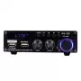 Blitzwolf AS-22 audiovahvistin, 45 W, Bluetooth 5.0, USB + kaukosäädin (musta)
