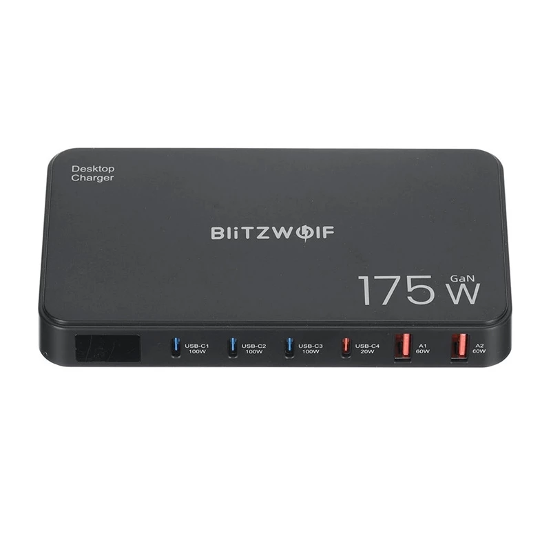 Blitzwolf BW-S30 6-in-1 latausasema 4xUSB-C + 2xUSB 175W