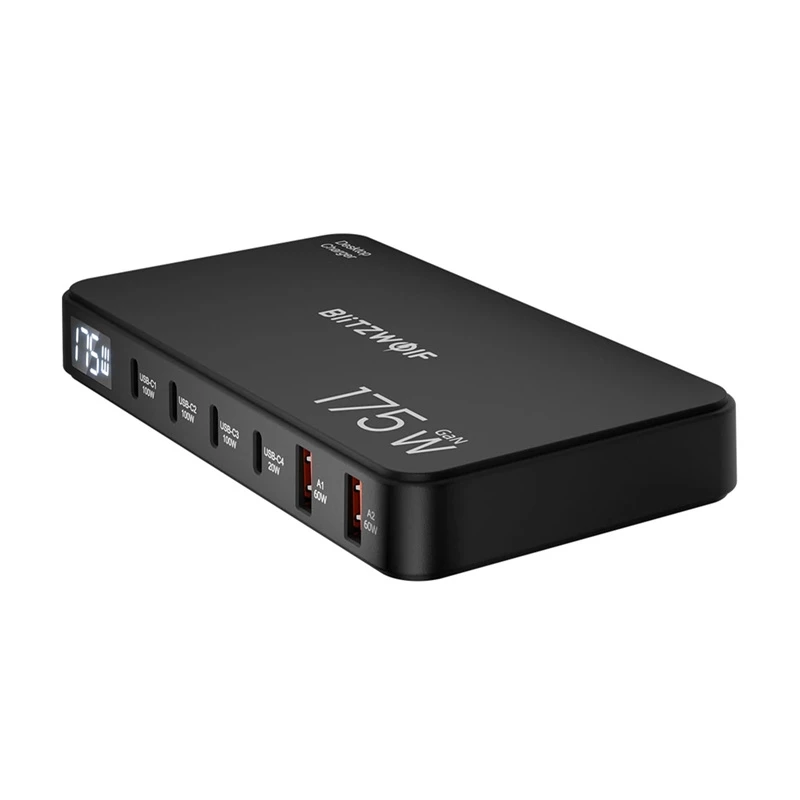 Blitzwolf BW-S30 6-in-1 latausasema 4xUSB-C + 2xUSB 175W