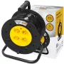 BLO PR-61 30 m kaapelikela 4 suojakosketinpistorasialla, lämpösuoja, 3x1,5mm² H05VV-F kaapeli, IP20, 16A/230V, max. 3680W kelattuna