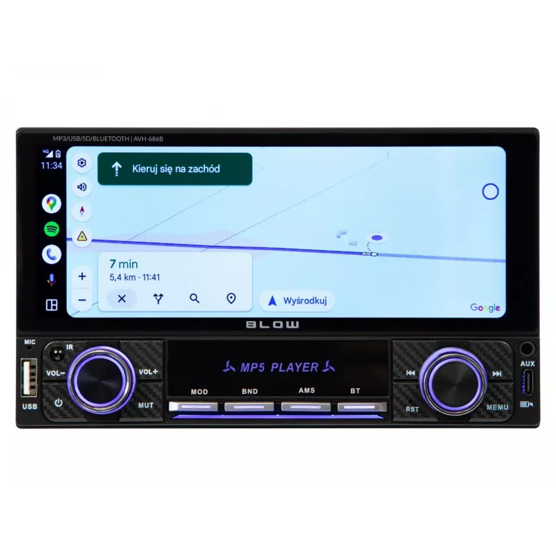 BLOW AVH-686B RDS MP3/USB/Micro SD/Bluetooth -autoradio