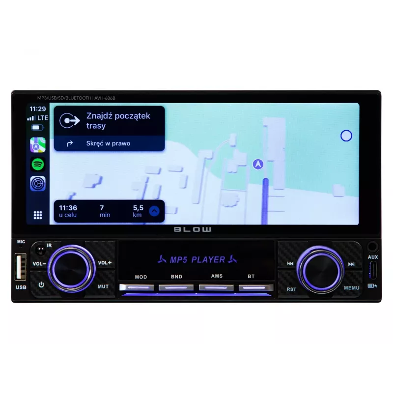 BLOW AVH-686B RDS MP3/USB/Micro SD/Bluetooth -autoradio