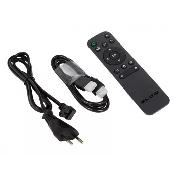 BLOW kannettava projektori Android TV HD Cinema Sound mustalla laukulla
