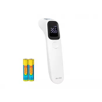 BLOW T-01 kosketukseton infrapunalämpömittari taustavalaistulla LCD:llä, kuumehälytys, 32 muistipaikkaa, °C/°F vaihdettava