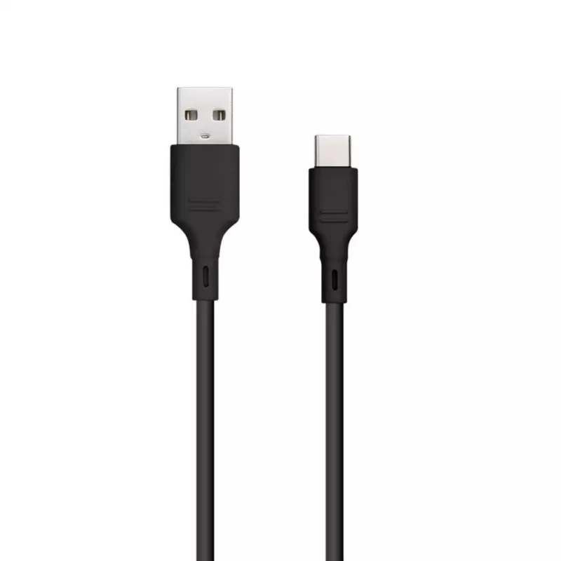 Blue Star USB-A - USB-C-kaapeli 1 m 3A musta DC-001AC3.0