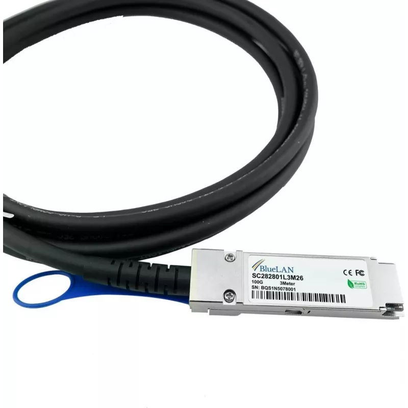 BlueOptics CBL-NTWK-0943-SQ28C10M-BL InfiniBand-kaapeli 10 m QSFP28 oranssi