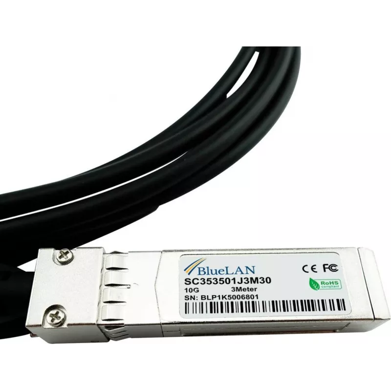 BlueOptics Dell 470-AAGN BlueLAN 10GBASE-CR passiivinen SFP+ - SFP+ Direct Attach -kaapeli, 1 m
