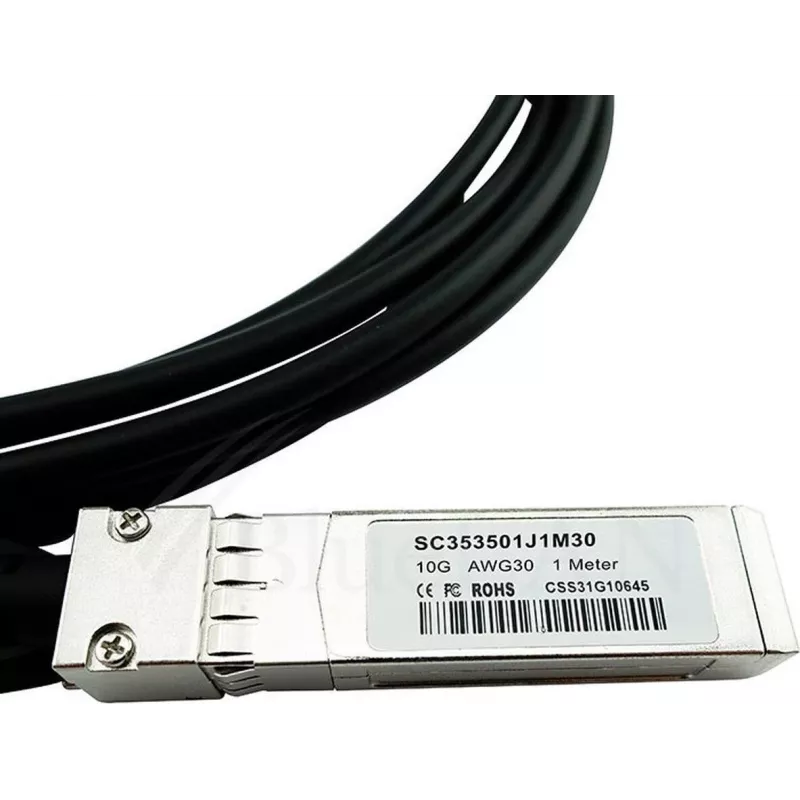 BlueOptics Emulex DAC-2M-EX yhteensopiva BlueLAN DAC SFP+ SC353501J2M30 InfiniBand-kaapeli SFP+ musta (DAC-2M-EX-BL)