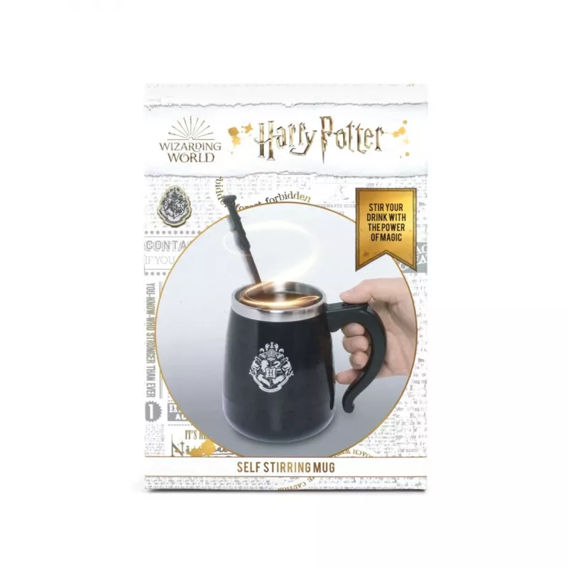 BlueSkyStudios Harry Potter itsesekoittava muki 350 ml musta