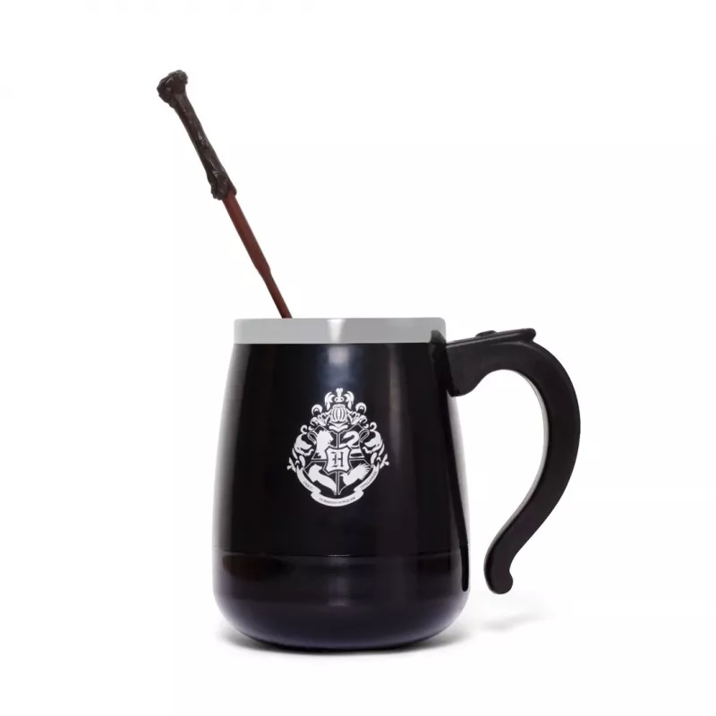 BlueSkyStudios Harry Potter itsesekoittava muki 350 ml musta