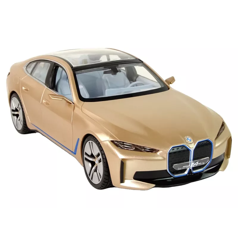 BMW I4 RC-kaukosäädettävä auto Rastar kulta 1:14