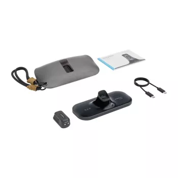 BoboVR CG2 -latausasema VR-laseille – 3-in-1 magneettinen telakka 350 mAh klipsillä ja matkakotelolla, musta