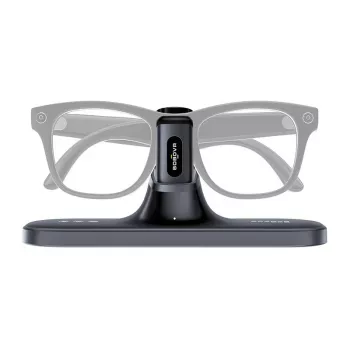 BoboVR CG2 -latausasema VR-laseille – 3-in-1 magneettinen telakka 350 mAh klipsillä ja matkakotelolla, musta
