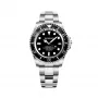 BOBROFF MAN BF0001J1 analoginen kvartsikello 44mm musta kellotaulu nahkaranneke