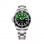 BOBROFF MAN BF0002i kvartsi-analogirannekello 42 mm musta kellotaulu nahkaranneke