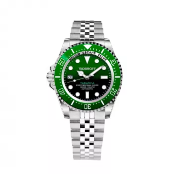BOBROFF MAN BF0002ibvBFST 42 mm kvartsi analogikello - ruostumaton teräsranneke