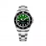 BOBROFF MAN BF0002J1 analoginen kvartsikello 44 mm musta kellotaulu aito nahkaranneke