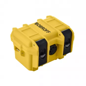 BOBROFF MAN BF0003-BFSTN analoginen kvartsikello 42mm sininen kellotaulu ruskea nahkaranneke