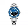 BOBROFF MAN BF0003J1ba 44mm kvartsi analogikello - musta kellotaulu, nahkaranneke